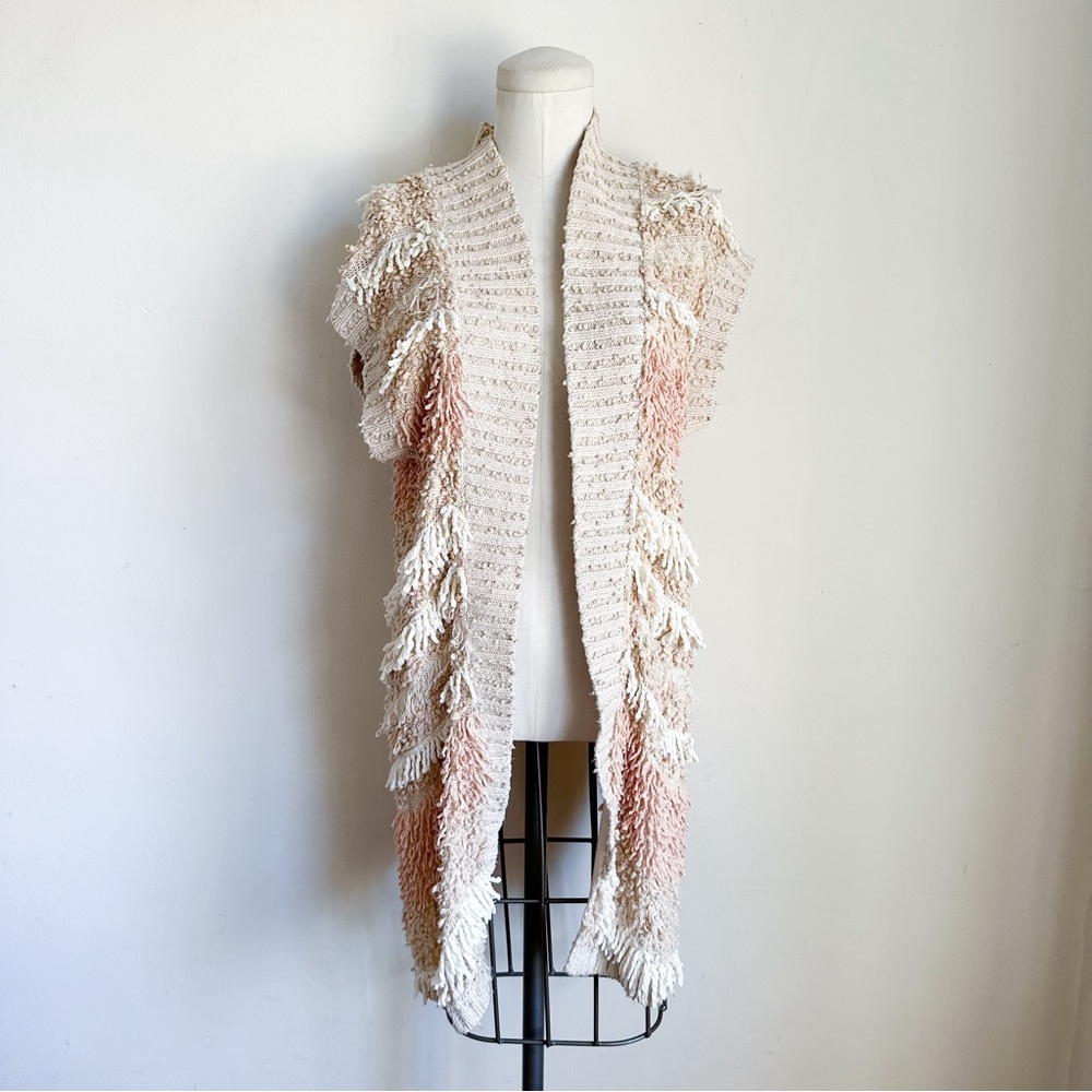 ⭐️3/$30⭐️ (bundle deal) Moth Anthropologies Fringed Open Back Cardigan V…